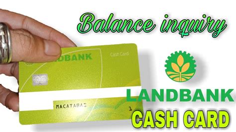 landbank atm balance inquiry app|LANDBANK CASH CARD BALANCE INQUIRY USING .